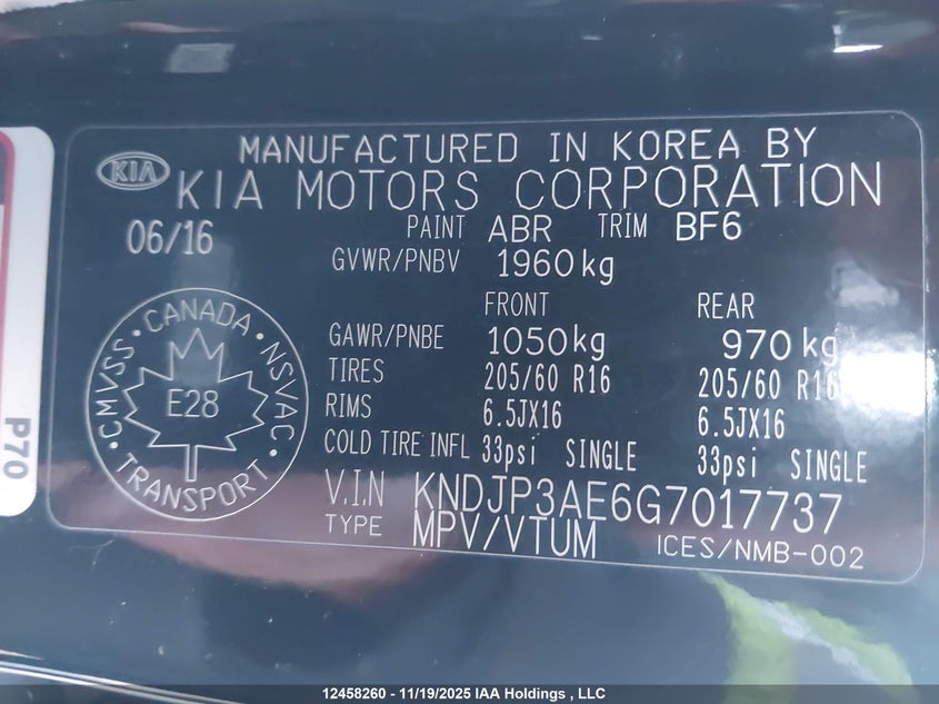 KNDJP3AE6G7017737 2016 KIA SOUL EV photo no. 9