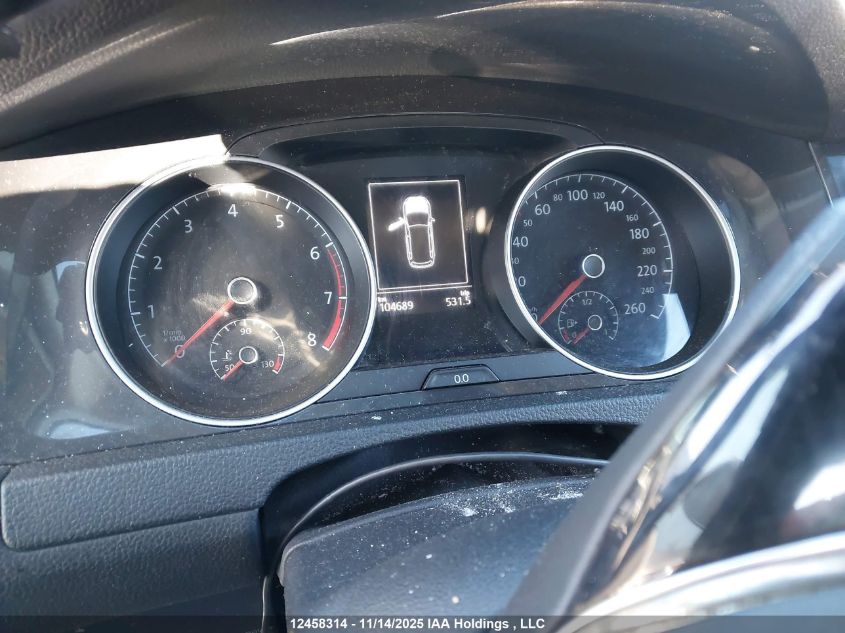 2019 Volkswagen Golf Sportwagen S VIN: 3VW117AU7KM507308 Lot: 12458314