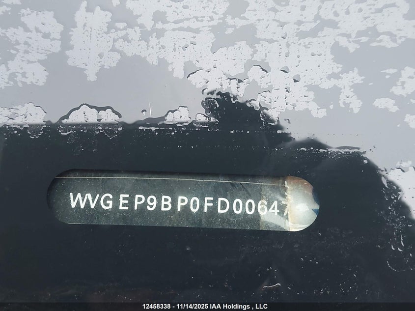 2015 Volkswagen Touareg V6 Tdi VIN: WVGEP9BP0FD006474 Lot: 12458338