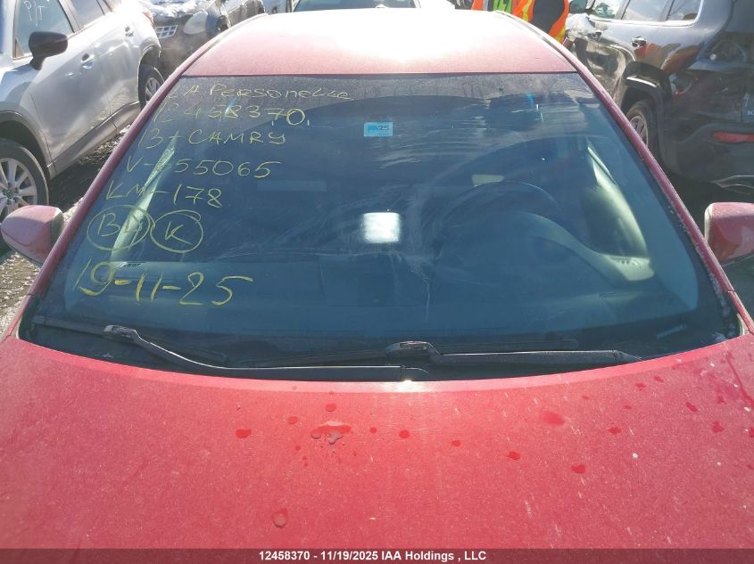 2013 Toyota Camry L/Se/Le/Xle VIN: 4T1BF1FK2DU655065 Lot: 12458370