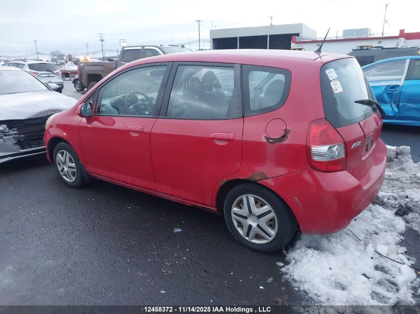 2008 Honda Fit VIN: JHMGD37498S807127 Lot: 12458372