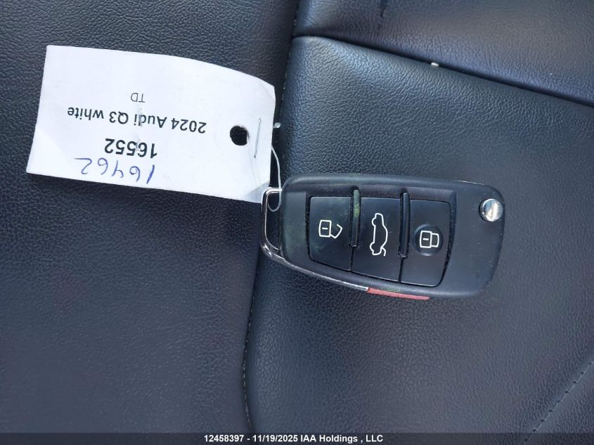 2024 Audi Q3 40 Komfort VIN: WA1AUCF35R1184333 Lot: 12458397