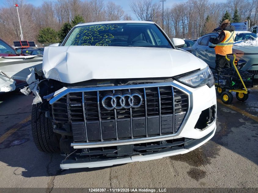 2024 Audi Q3 40 Komfort VIN: WA1AUCF35R1184333 Lot: 12458397