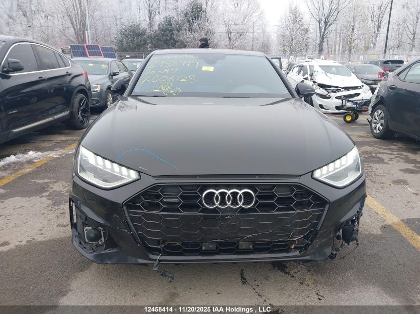2020 Audi A4 2.0T Technik VIN: WAUFNAF44LN006125 Lot: 12458414