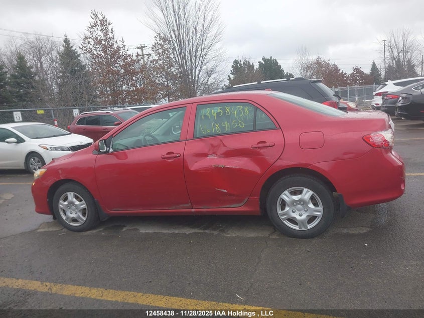 2009 Toyota Corolla S/Le/Xle VIN: 2T1BU40E39C189150 Lot: 12458438