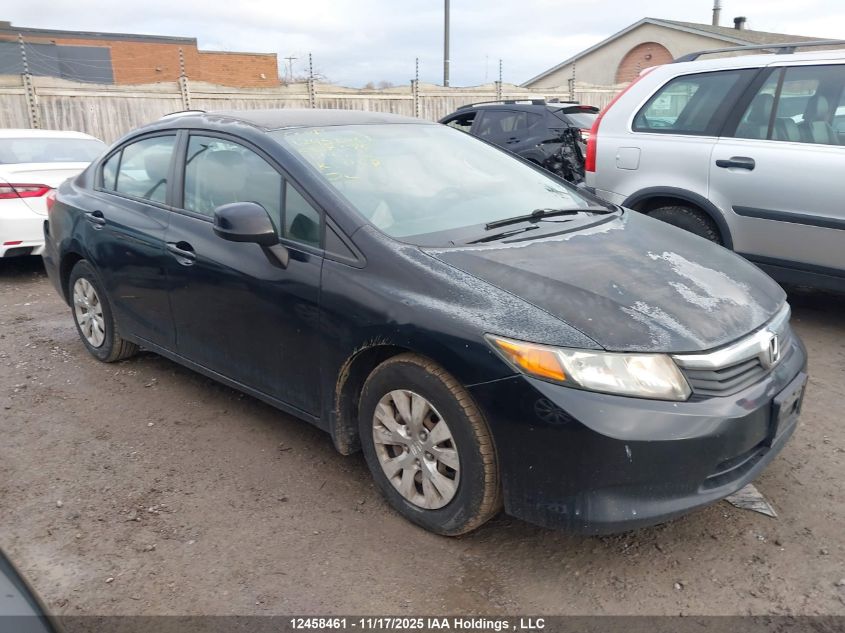 2012 Honda Civic Lx VIN: 2HGFB2E42CH057376 Lot: 12458461