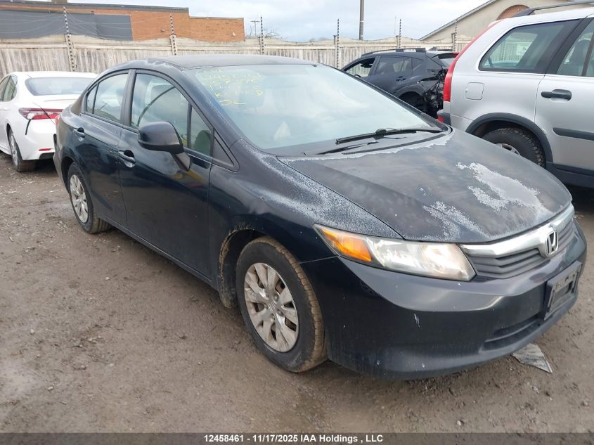 2012 Honda Civic Lx VIN: 2HGFB2E42CH057376 Lot: 12458461