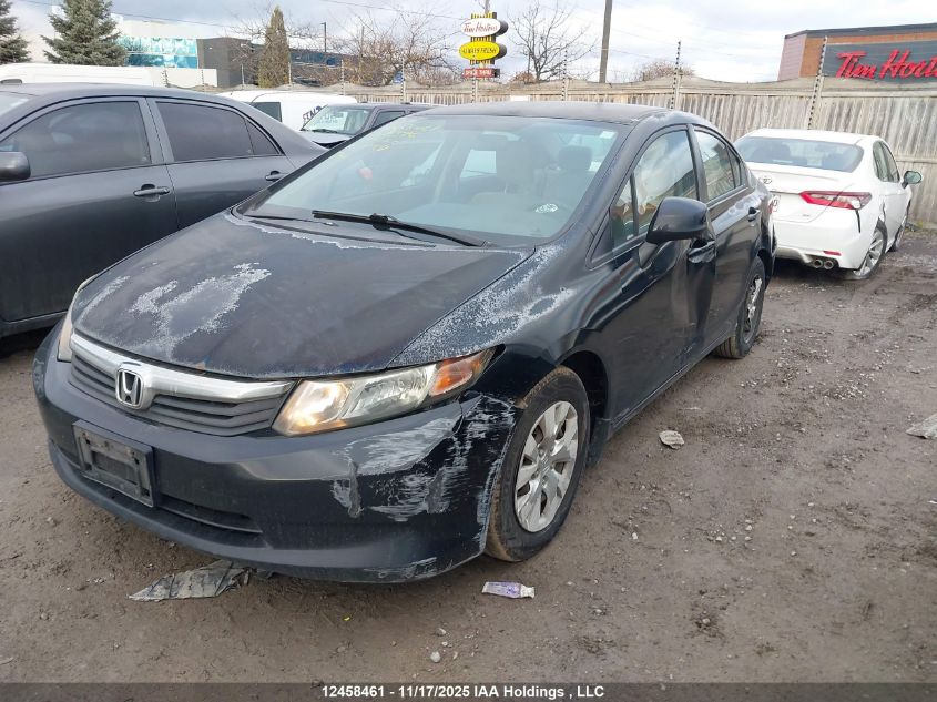 2012 Honda Civic Lx VIN: 2HGFB2E42CH057376 Lot: 12458461