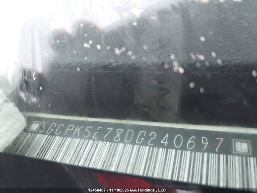 3GCPKSE78DG240697 2013 CHEVROLET SILVERADO photo no. 9
