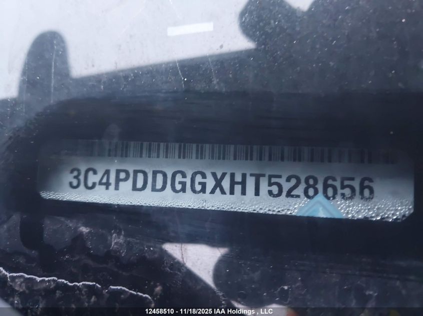 2017 Dodge Journey Crossroad VIN: 3C4PDDGGXHT528656 Lot: 12458510