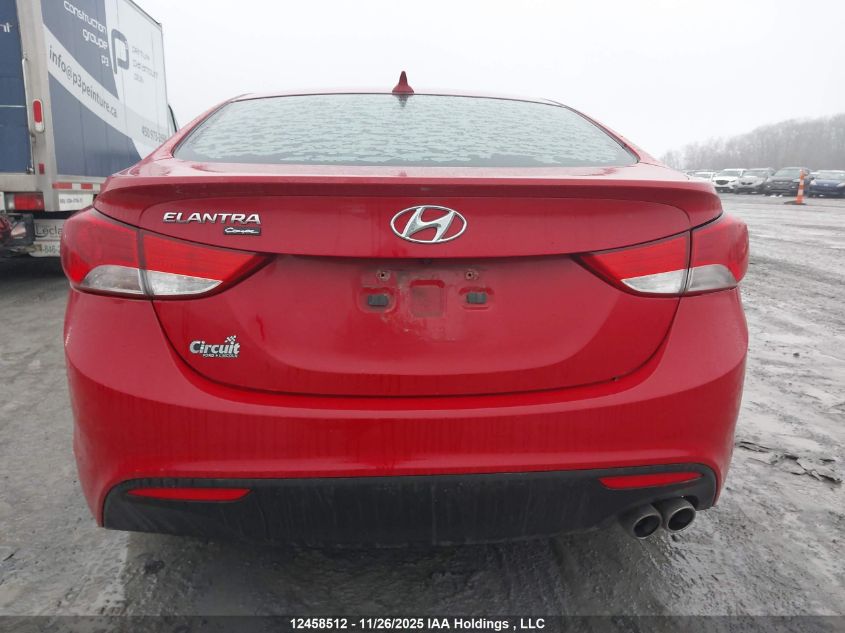 2013 Hyundai Elantra Coupe Gs/Se VIN: KMHDH6AE2DU019134 Lot: 12458512