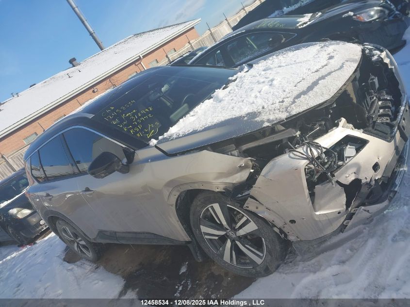 2021 Nissan Rogue Platinum VIN: JN8AT3DD0MW316998 Lot: 12458534