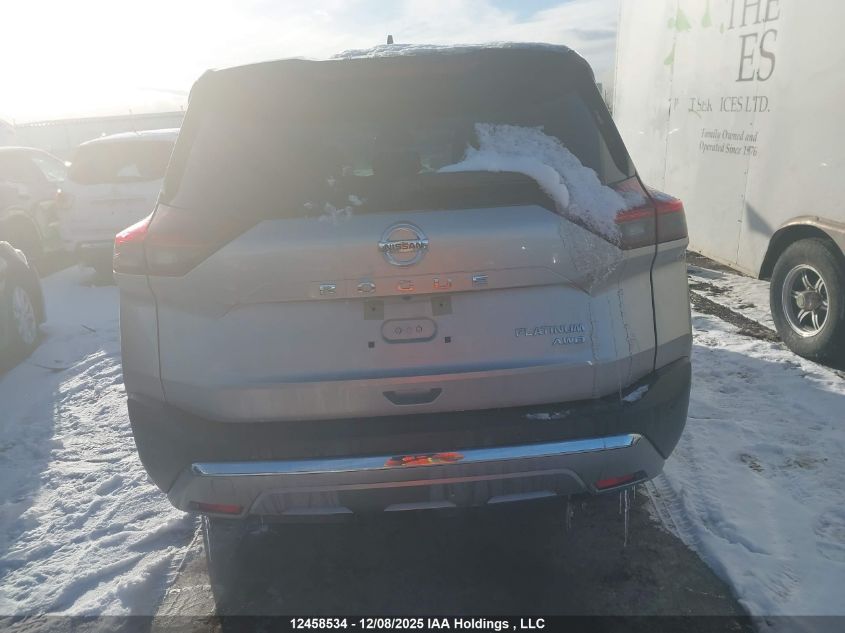 2021 Nissan Rogue Platinum VIN: JN8AT3DD0MW316998 Lot: 12458534