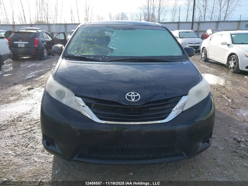 2011 Toyota Sienna Le VIN: 5TDKK3DC0BS058442 Lot: 12458557