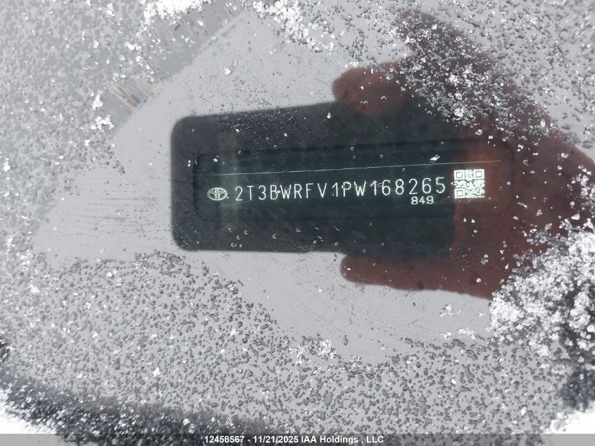 2023 Toyota Rav4 VIN: 2T3BWRFV1PW168265 Lot: 12458567