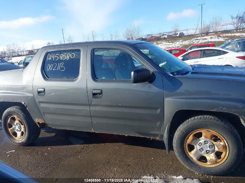 2008 Honda Ridgeline Rts VIN: 2HJYK164X8H002113 Lot: 12458580