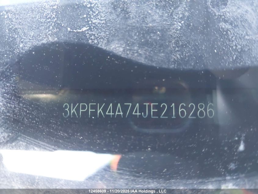 2018 Kia Forte Lx/Lx+ VIN: 3KPFK4A74JE216286 Lot: 12458609