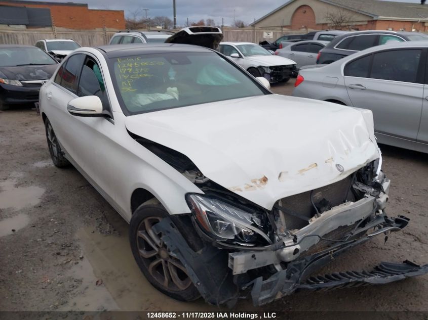 2017 Mercedes-Benz C 300 4Matic VIN: 55SWF4KB0HU199318 Lot: 12458652