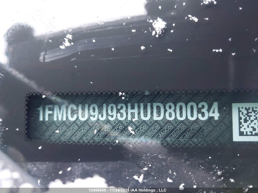 2017 Ford Escape Titanium VIN: 1FMCU9J93HUD80034 Lot: 12458655