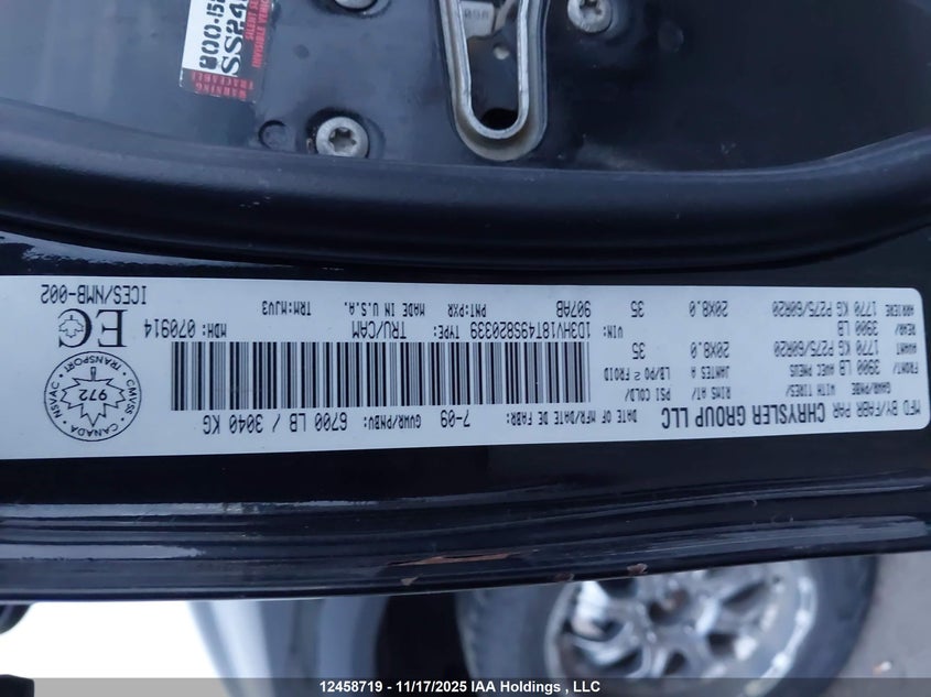 1D3HV18T49S820339 2009 DODGE RAM photo no. 9