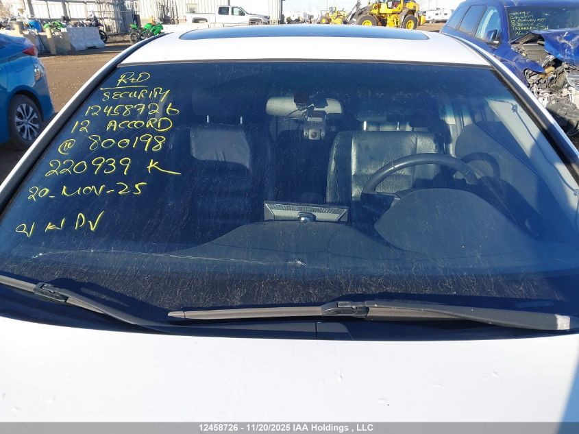 2012 Honda Accord Ex-L V6 VIN: 1HGCS2B85CA800198 Lot: 12458726