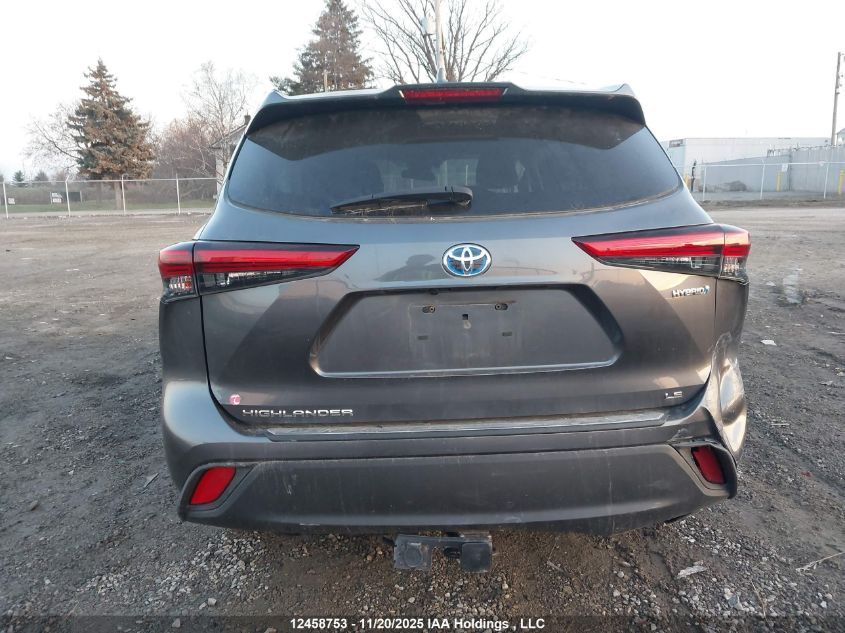2020 Toyota Highlander Hybrid Le VIN: 5TDBBRCH7LS502465 Lot: 12458753