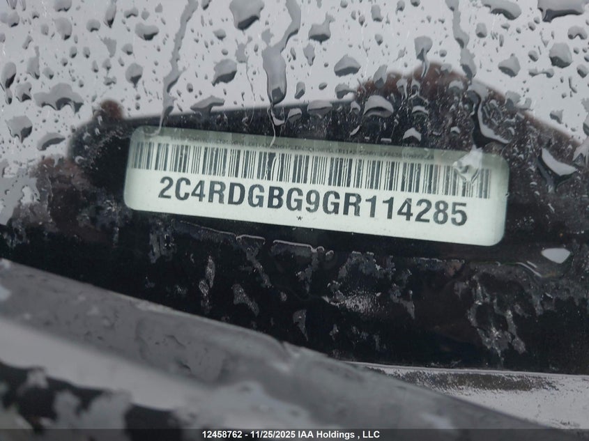 2016 Dodge Grand Caravan Se/Sxt VIN: 2C4RDGBG9GR114285 Lot: 12458762