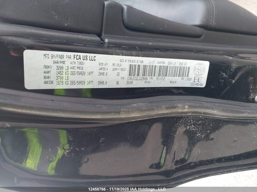 1C4RJFCG2JC229098 2018 JEEP GRAND CHEROKEE photo no. 18