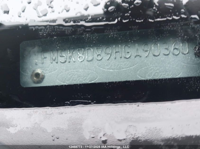 2017 Ford Explorer Xlt VIN: 1FM5K8D89HGA90360 Lot: 12458773