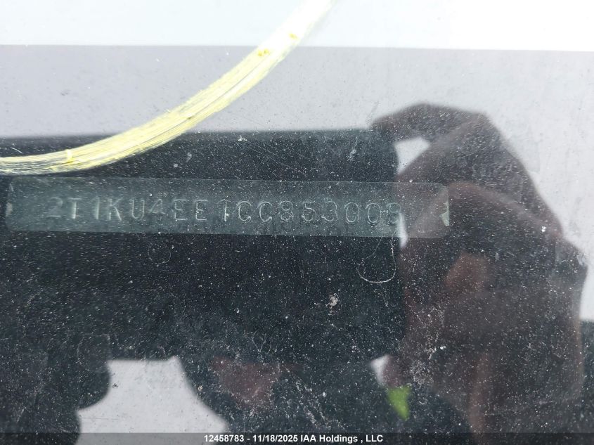 2012 Toyota Matrix VIN: 2T1KU4EE1CC853008 Lot: 12458783