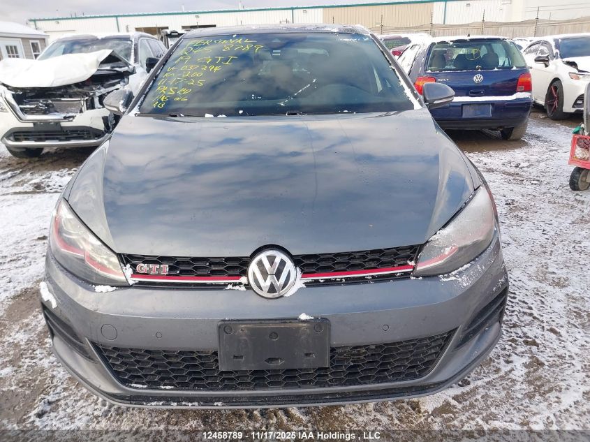 2019 Volkswagen Gti S/Se/Autobahn/Rabbit Edition VIN: 3VW5T7AU0KM037294 Lot: 12458789