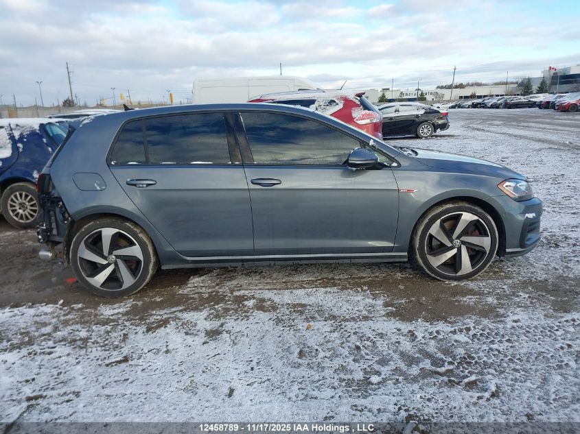 2019 Volkswagen Gti S/Se/Autobahn/Rabbit Edition VIN: 3VW5T7AU0KM037294 Lot: 12458789