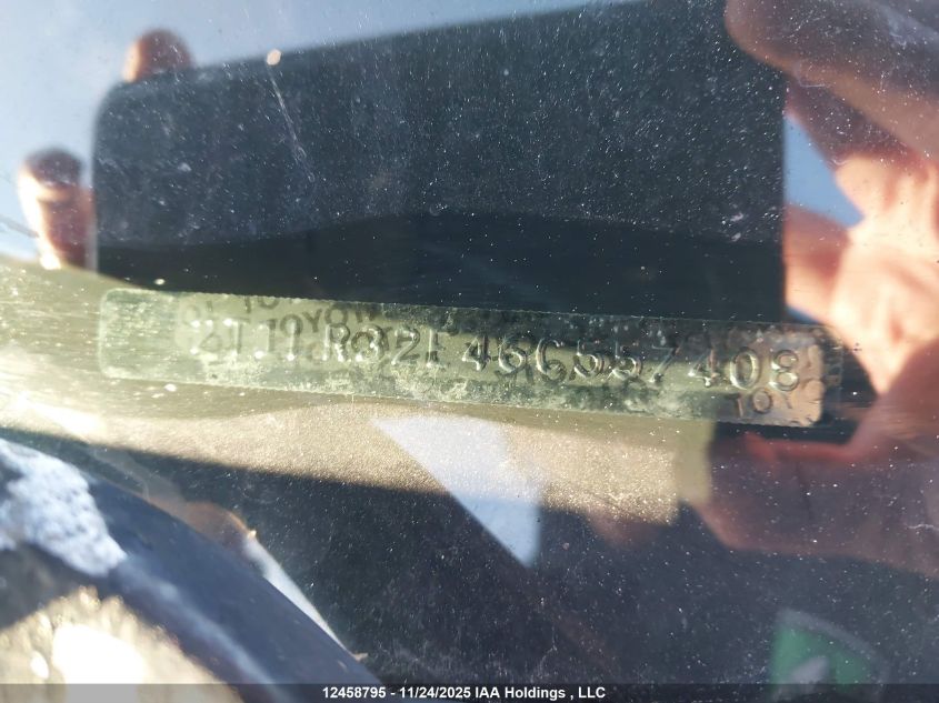 2006 Toyota Corolla Matrix Xr VIN: 2T1LR32E46C557408 Lot: 12458795