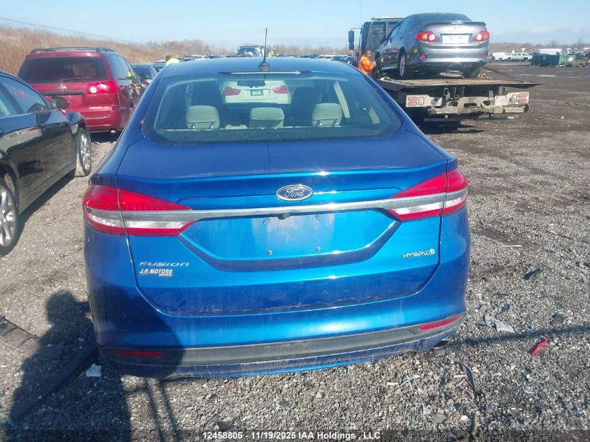 2017 Ford Fusion Hybrid S VIN: 3FA6P0UU1HR371298 Lot: 12458805