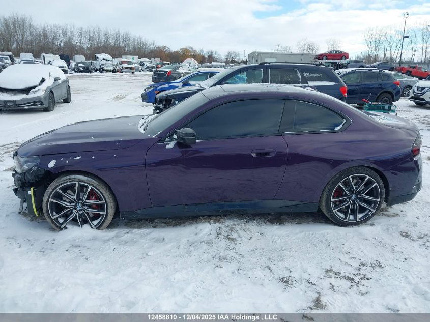 2024 BMW M240Xi VIN: 3MW53CM05R8E40191 Lot: 12458810