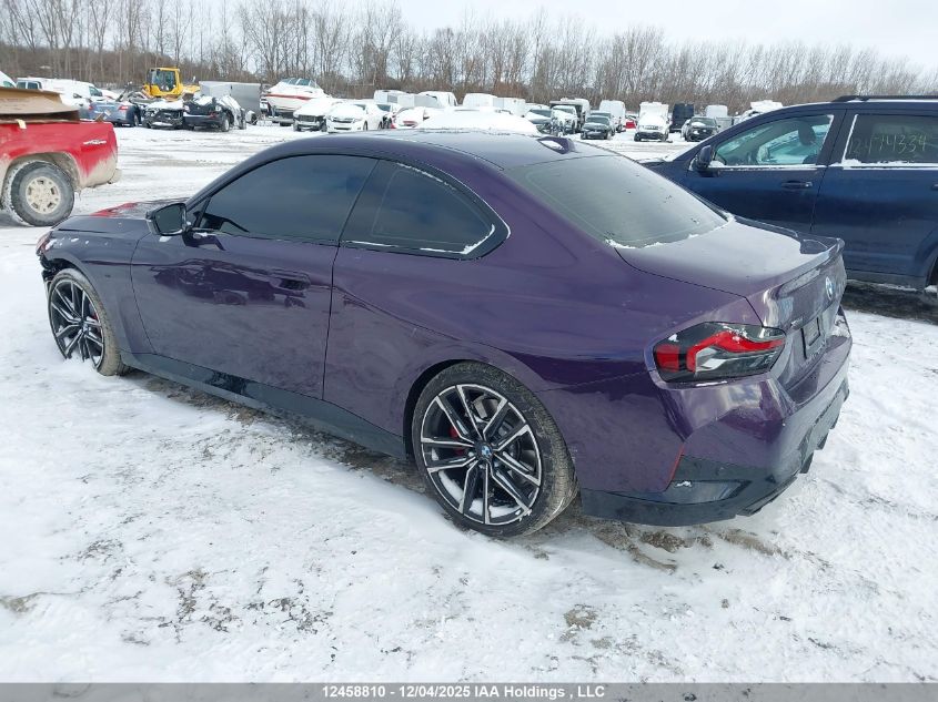 2024 BMW M240Xi VIN: 3MW53CM05R8E40191 Lot: 12458810