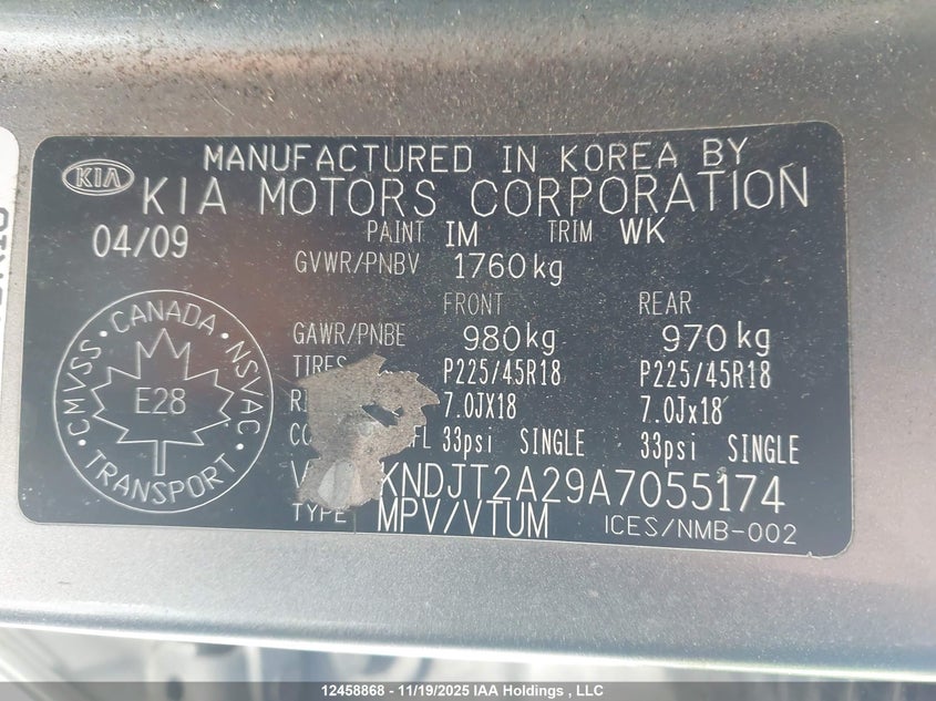 KNDJT2A29A7055174 2010 KIA SOUL photo no. 9