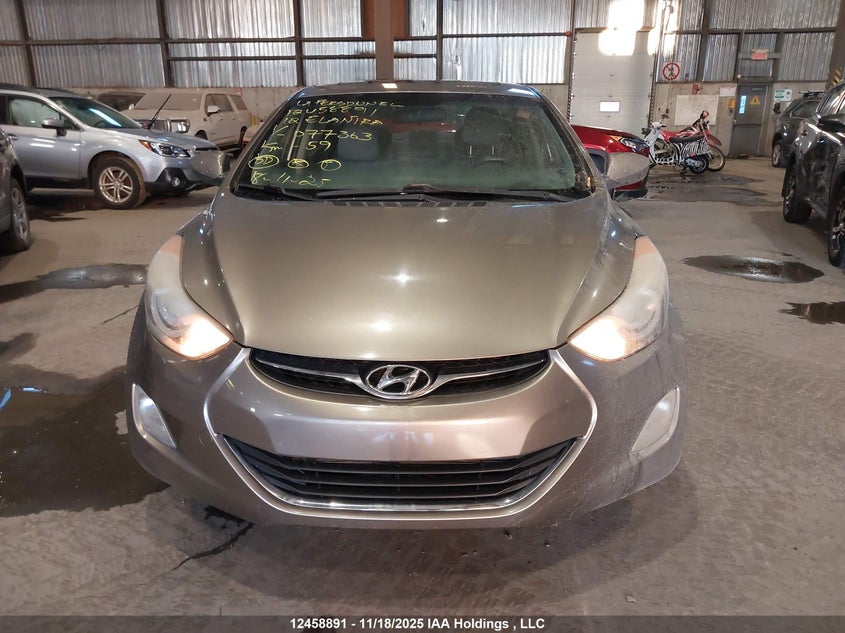 2012 Hyundai Elantra Gls/Limited VIN: 5NPDH4AE8CH077363 Lot: 12458891