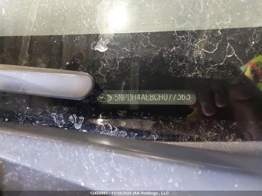 2012 Hyundai Elantra Gls/Limited VIN: 5NPDH4AE8CH077363 Lot: 12458891