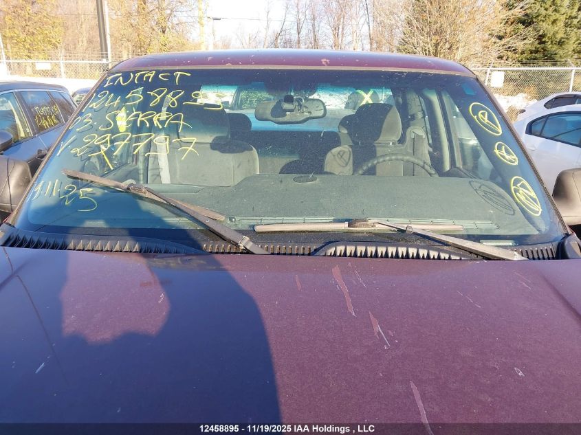 2003 GMC Sierra 1500 VIN: 2GTEK19V931297797 Lot: 12458895