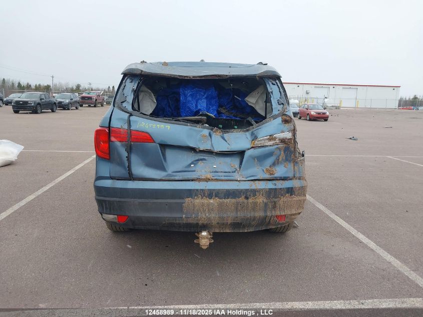 2016 Honda Pilot Ex-L VIN: 5FNYF6H54GB502249 Lot: 12458989