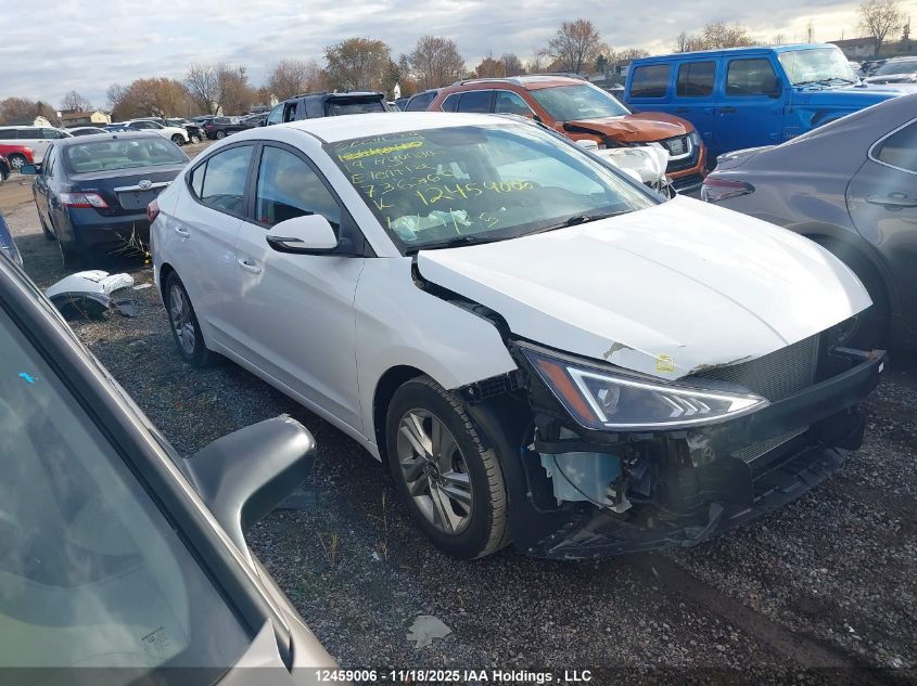 2019 Hyundai Elantra Preferred VIN: KMHD84LFXKU736369 Lot: 12459006