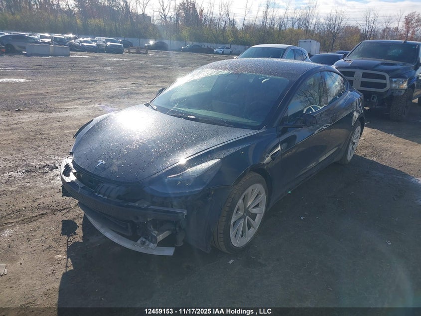 5YJ3E1EB9NF278502 2022 TESLA MODEL 3 photo no. 2