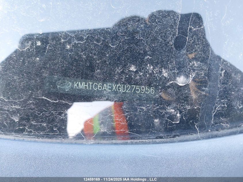 2016 Hyundai Veloster Turbo VIN: KMHTC6AEXGU275956 Lot: 12459169