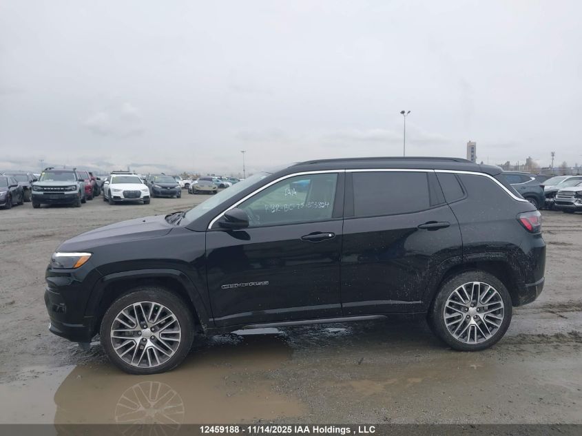 2022 Jeep Compass Limited VIN: 3C4NJDCB0NT237671 Lot: 12459188