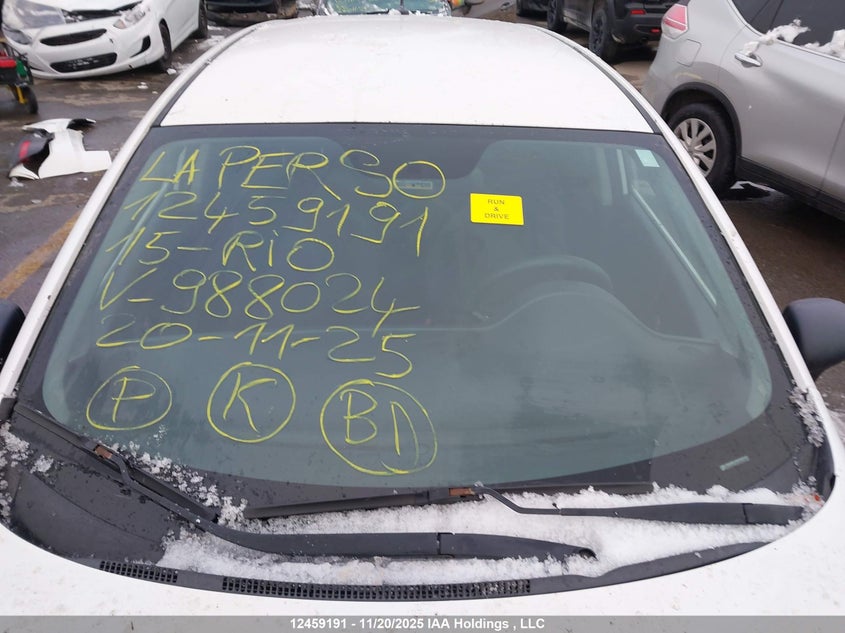 2015 Kia Rio Lx VIN: KNADM5A30F6988024 Lot: 12459191