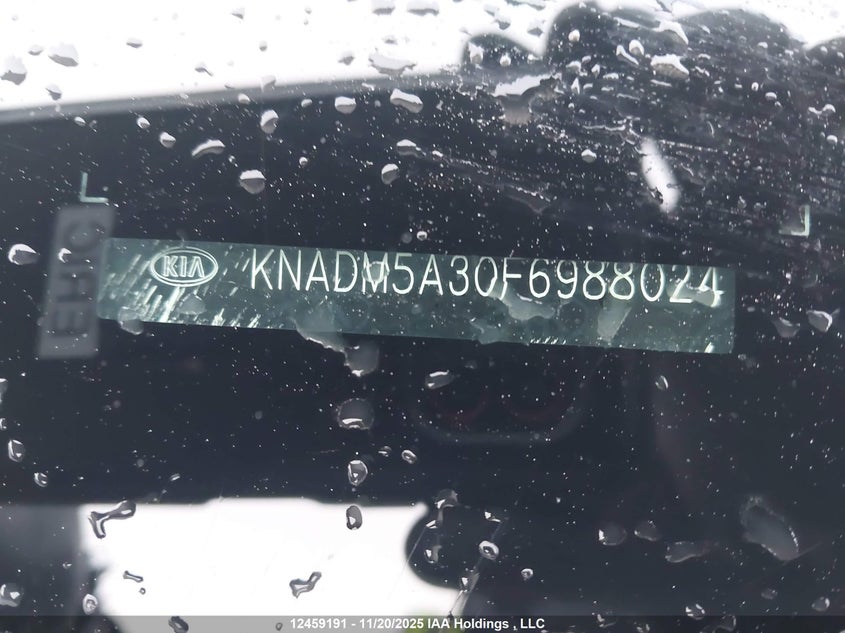 2015 Kia Rio Lx VIN: KNADM5A30F6988024 Lot: 12459191