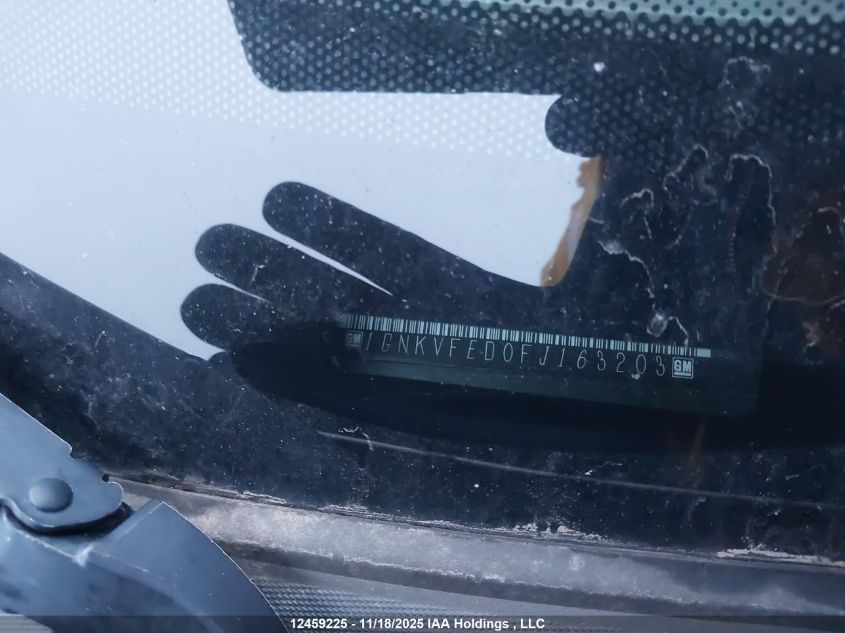 2015 Chevrolet Traverse Ls VIN: 1GNKVFED0FJ163203 Lot: 12459225