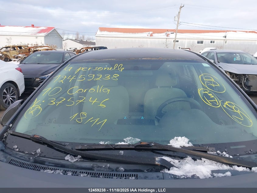 2010 Toyota Corolla S/Le/Xle VIN: 2T1BU4EE6AC375746 Lot: 12459238