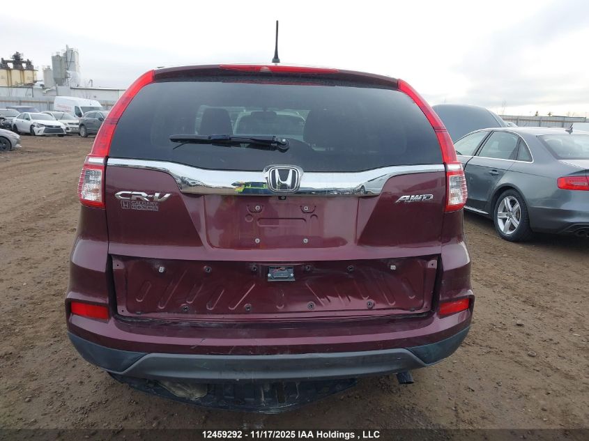 2015 Honda Cr-V Lx VIN: 2HKRM4H31FH104168 Lot: 12459292